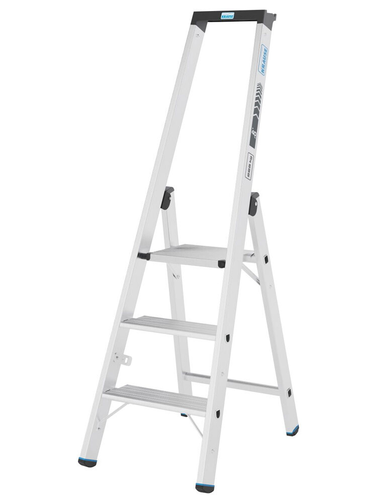 KRAUSE Stabilo drabina wolnostojąca 3-stopniowa o nośności 225 kg i stopniami o głębokości 135 mm 